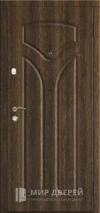 Железная дверь с МДФ в частный дом №21 внешняя - фото