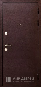 Металлическая дверь порошок + МДФ  №27 внешняя - фото