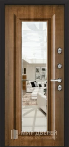 Дверь входная сенатор с зеркалом №74 внутренняя - фото