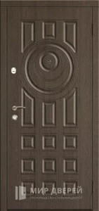 Входная дверь МДФ с металлом №314 внешняя - фото